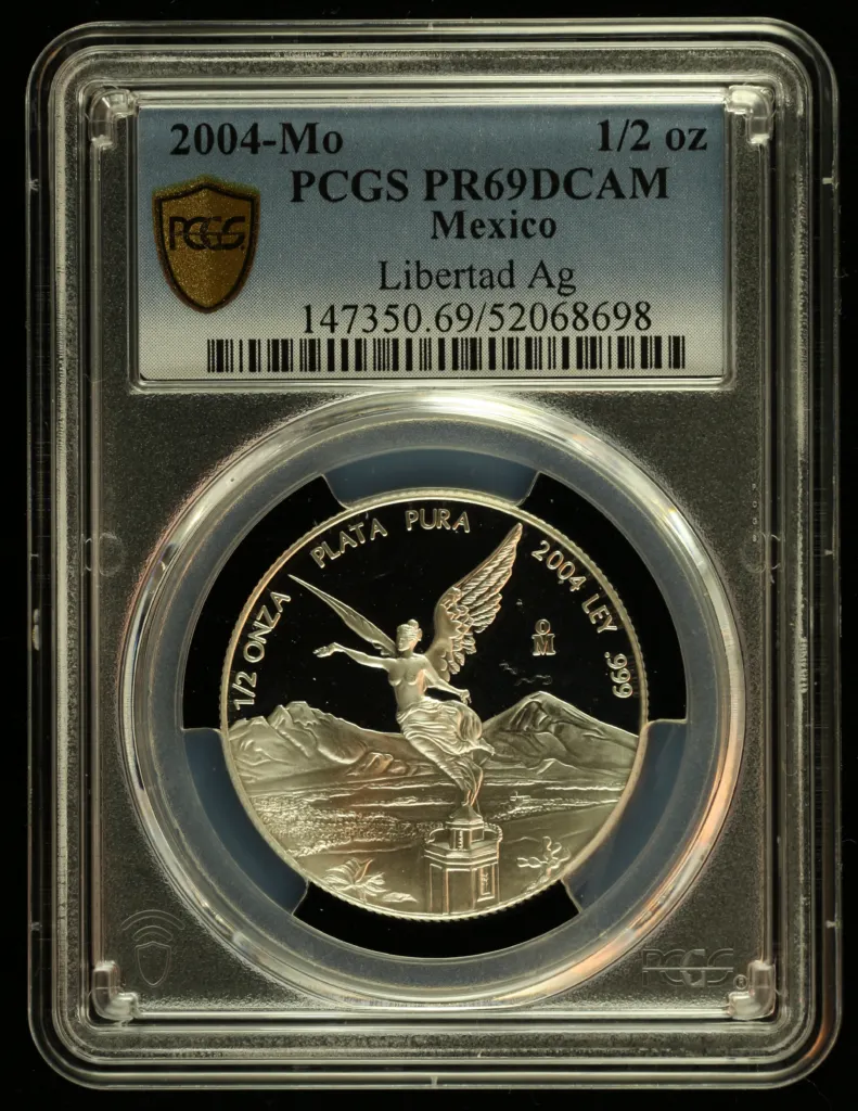 Modern Silver & Minors 1/2 Onza 2004 Mo PCGS PR69DCAM 0156147