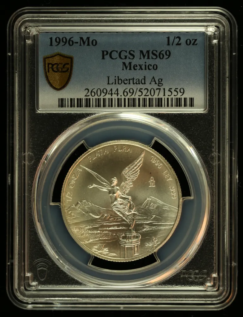 Modern Silver & Minors 1/2 Onza 1996 Mo PCGS MS69 0156115