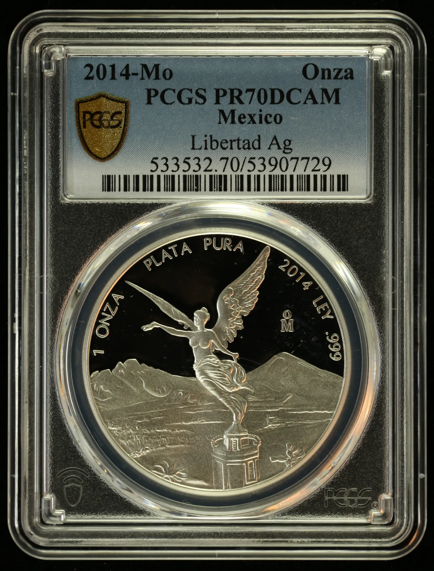 Mexican Coins Modern Silver & Minors Onza Modern Silver & Minors Onza 2014 Mo PCGS PR70DCAM 0155728 Modern Silver & Minors Onza 2014 Mo PCGS PR70DCAM 0155728