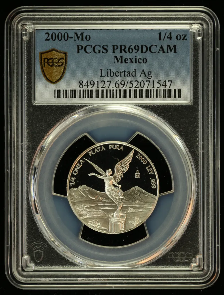 Modern Silver & Minors 1/4 Onza 2000 Mo PCGS PR69DCAM 0156197