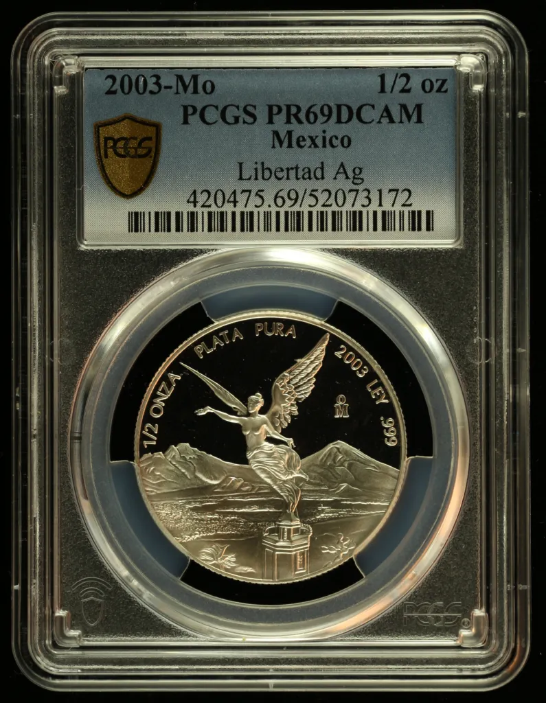 Modern Silver & Minors 1/2 Onza 2003 Mo PCGS PR69DCAM 0156149