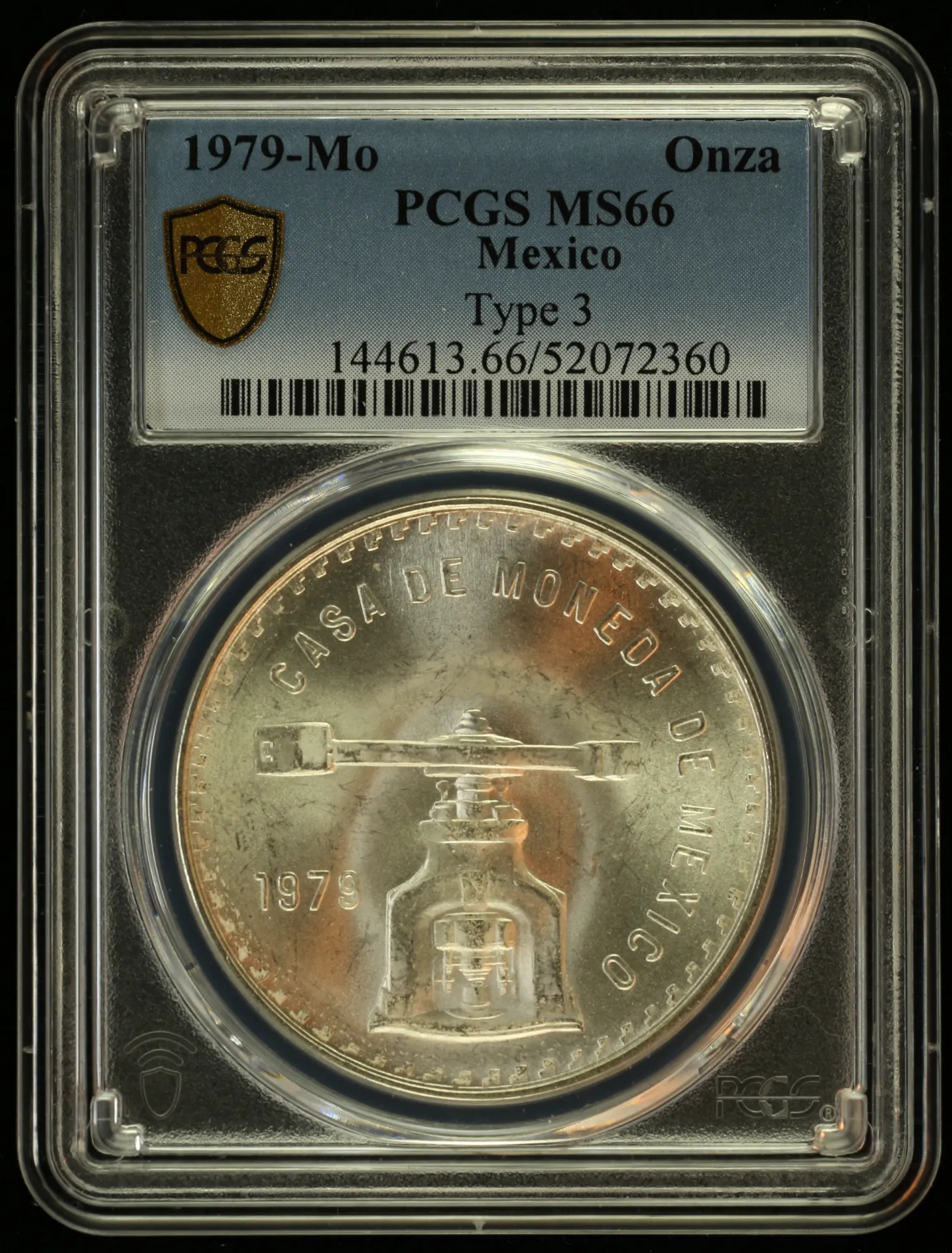 Mexican Coins Modern Silver & Minors Onza Modern Silver & Minors Onza 1979 Mo PCGS MS66 0155773 Modern Silver & Minors Onza 1979 Mo PCGS MS66 0155773
