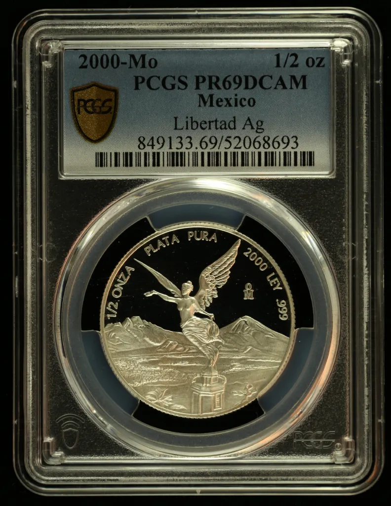 Modern Silver & Minors 1/2 Onza 2000 Mo PCGS PR69DCAM 0156152
