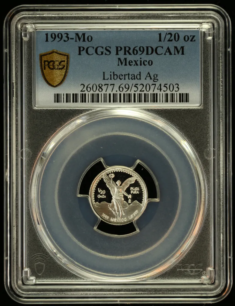 Modern Silver & Minors 1/20 Onza 1993 Mo PCGS PR69DCAM 0156247