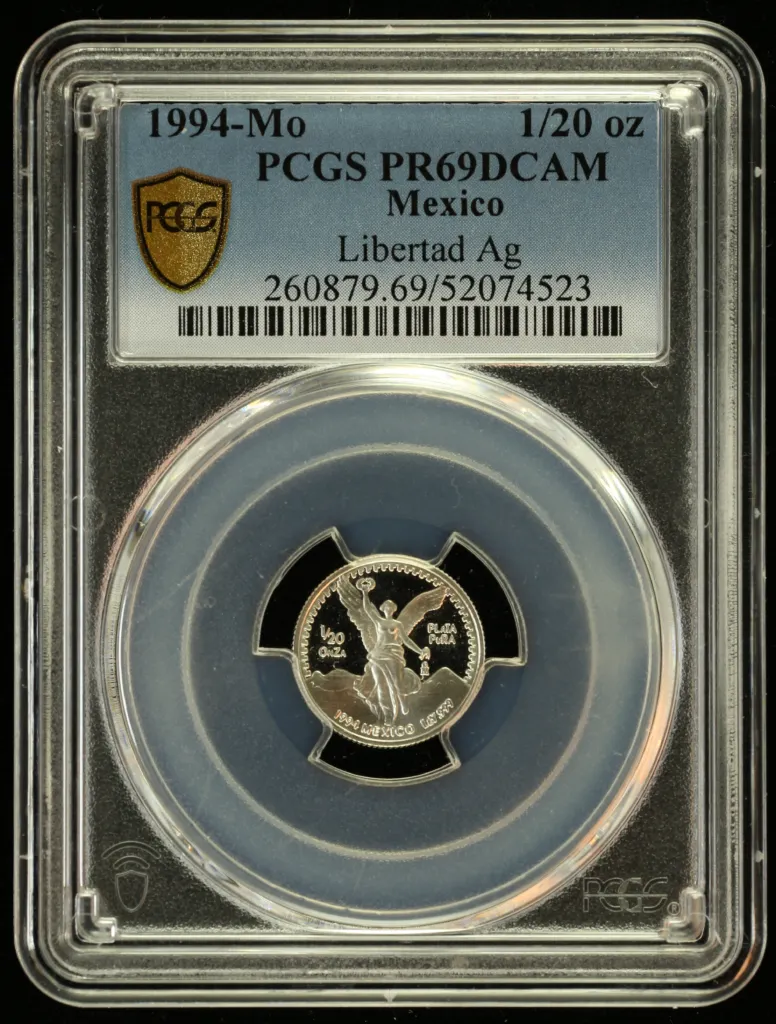 Modern Silver & Minors 1/20 Onza 1994 Mo PCGS PR69DCAM 0156248