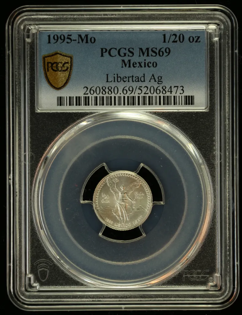 Modern Silver & Minors 1/20 Onza 1995 Mo PCGS MS69 0156234