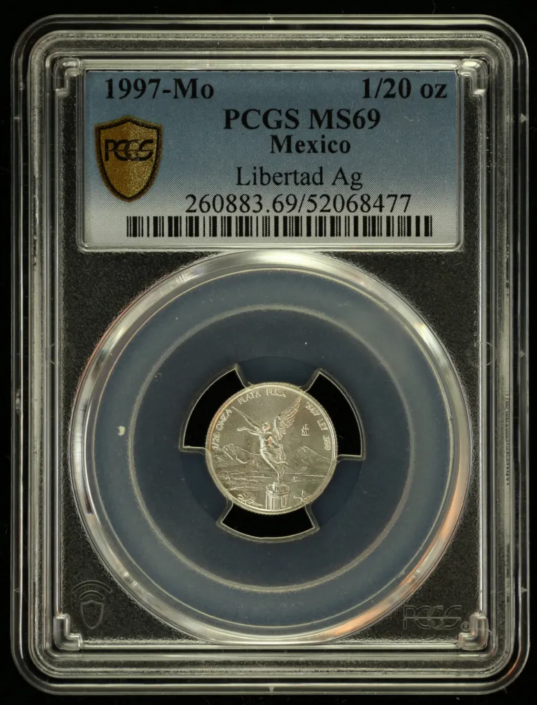 Modern Silver & Minors 1/20 Onza 1997 Mo PCGS MS69 0156235
