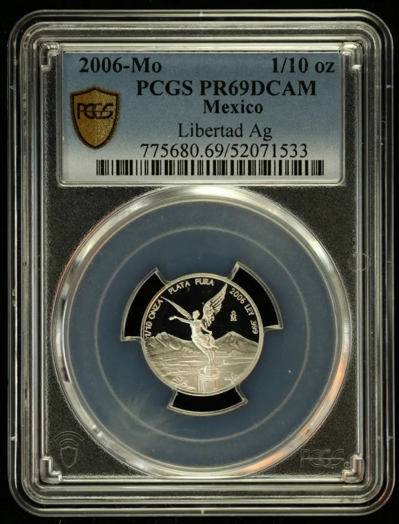 Modern Silver & Minors 1/10 Onza 2006 Mo PCGS PR69DCAM 0156209
