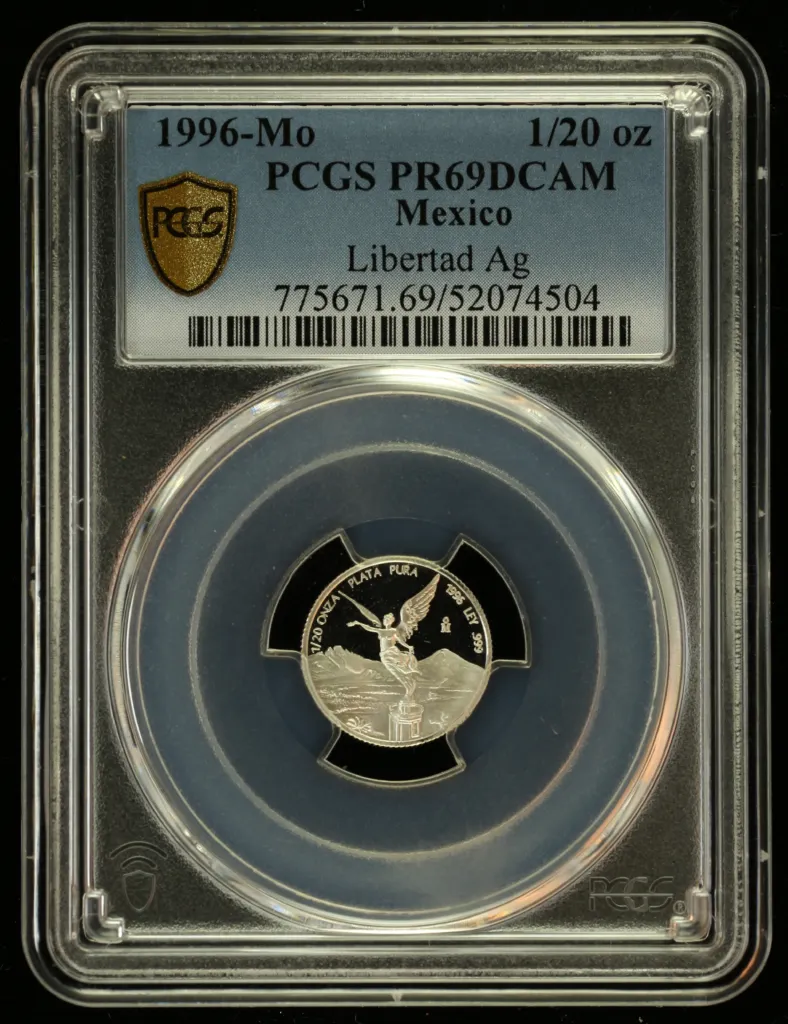 Modern Silver & Minors 1/20 Onza 1996 Mo PCGS PR69DCAM 0156251