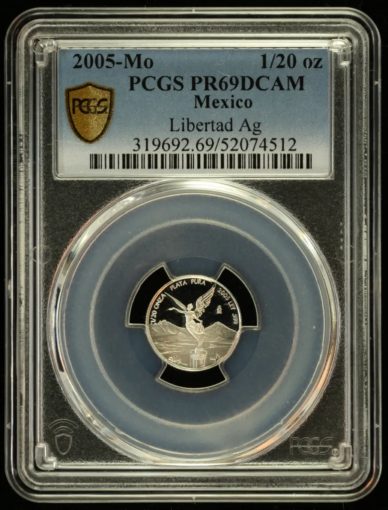 Modern Silver & Minors 1/20 Onza 2005 Mo PCGS PR69DCAM 0156259
