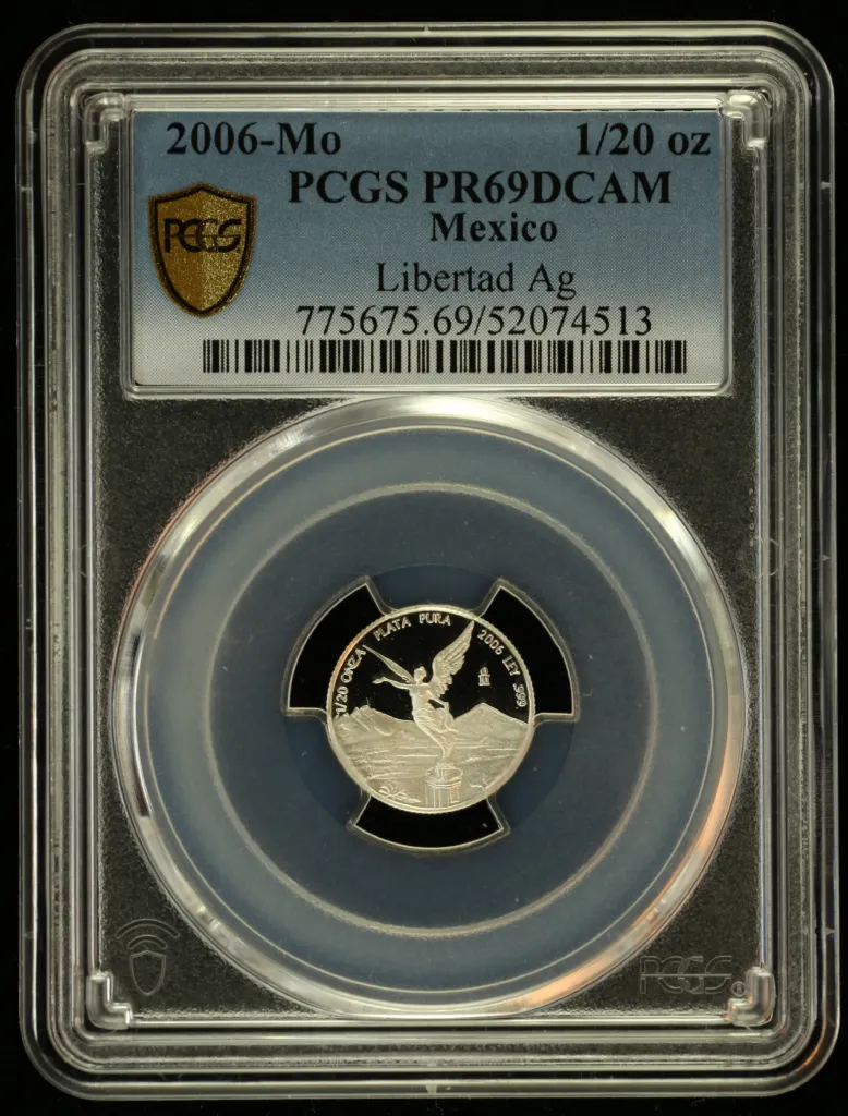 Modern Silver & Minors 1/20 Onza 2006 Mo PCGS PR69DCAM 0156260