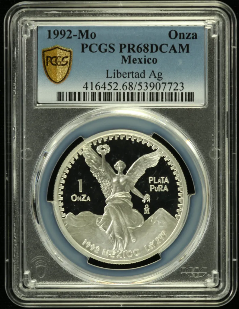 Modern Silver & Minors Onza 1992 Mo PCGS PR68DCAM 0155738