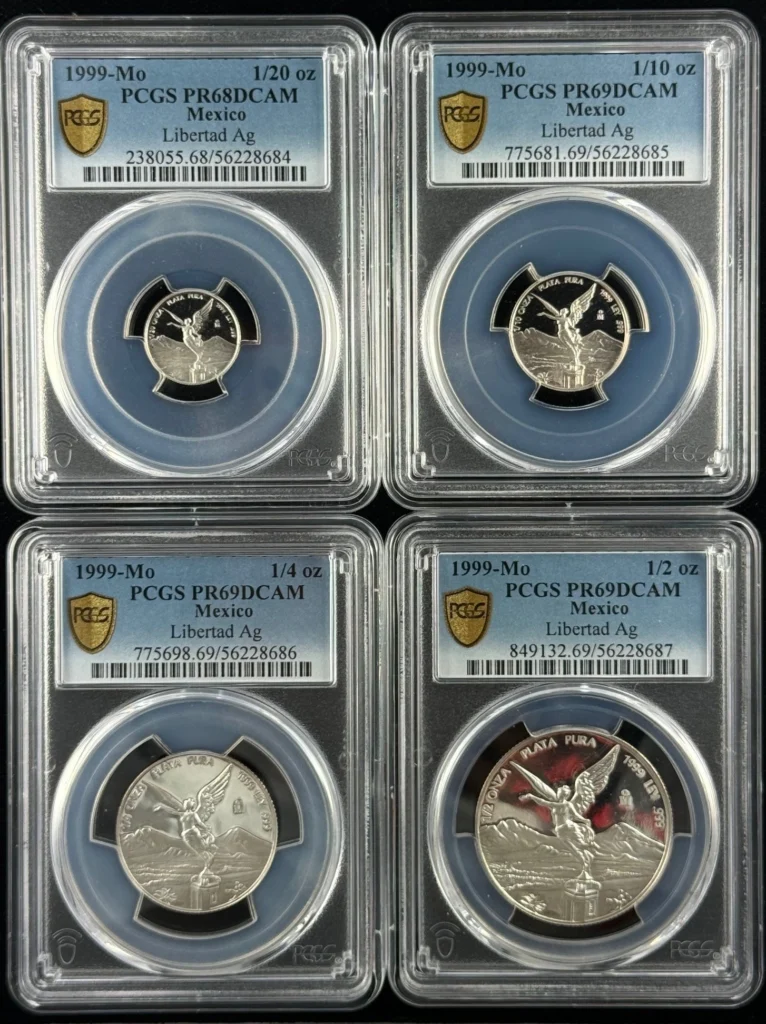 Modern Silver & Minors Libertad Partial Proof Set (4) 1999 Mo PCGS PR68DCAM PR69DCAM 0157909