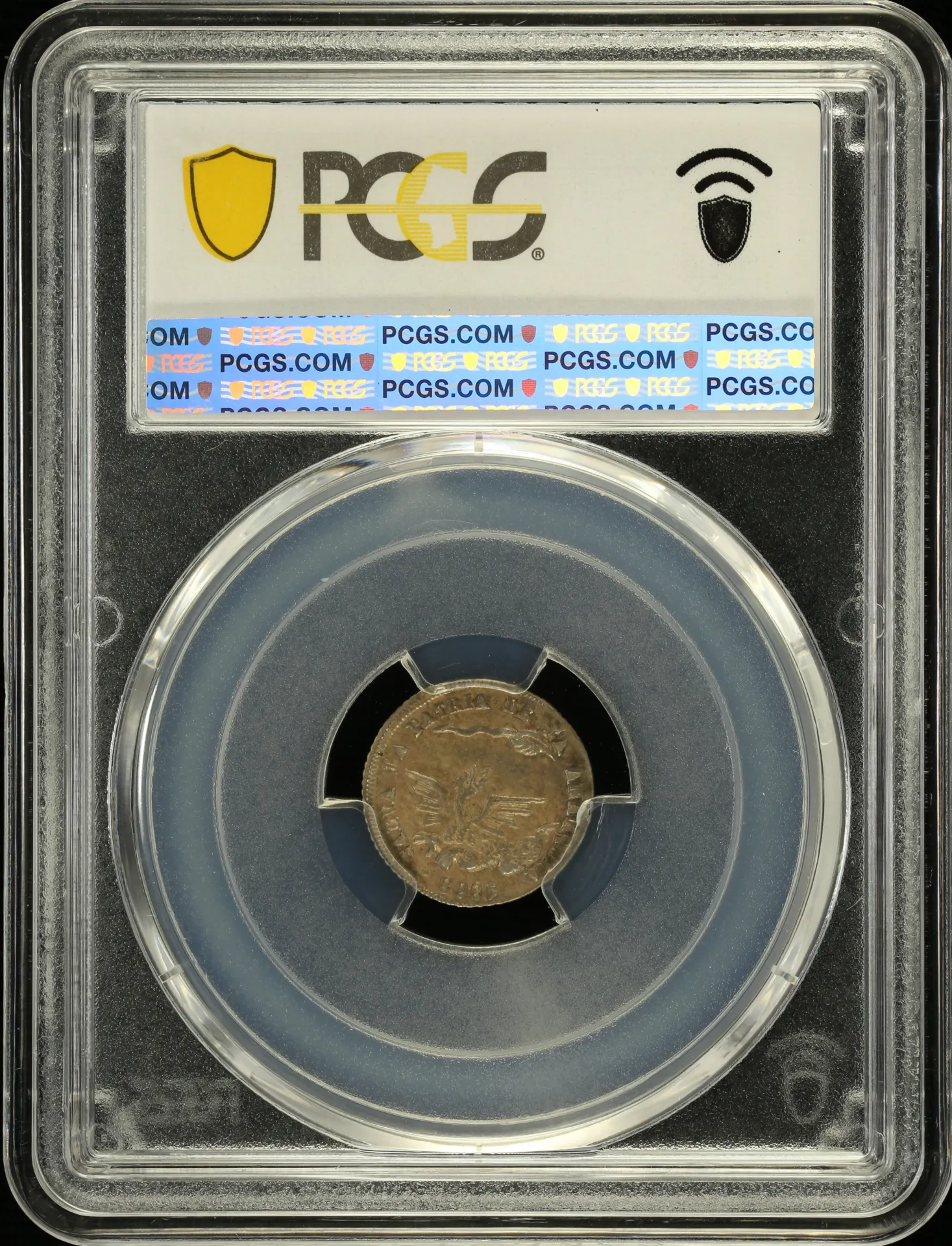Bolivia Latin American Coins Bolivia 1/16 Melgarejo 1868 Potosi PCGS AU58 0157738 Bolivia 1/16 Melgarejo 1868 Potosi PCGS AU58 0157738Bolivia 1/16 Melgarejo 1868 Potosi PCGS AU58 0157738 - Image 2