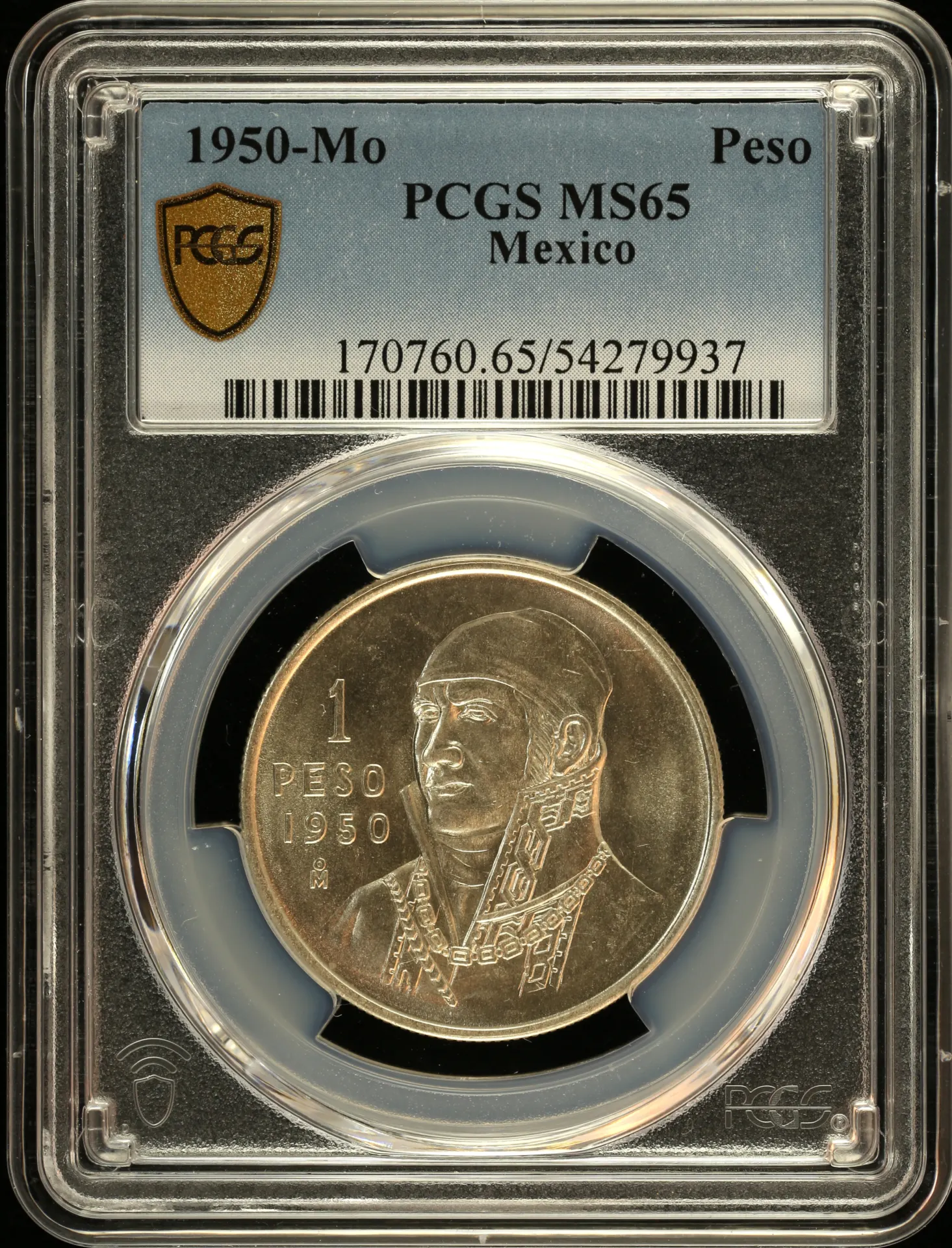 Mexican Coins Modern Silver & Minors Peso Modern Silver & Minors Peso 1950 Mo PCGS MS65 0157478 Modern Silver & Minors Peso 1950 Mo PCGS MS65 0157478