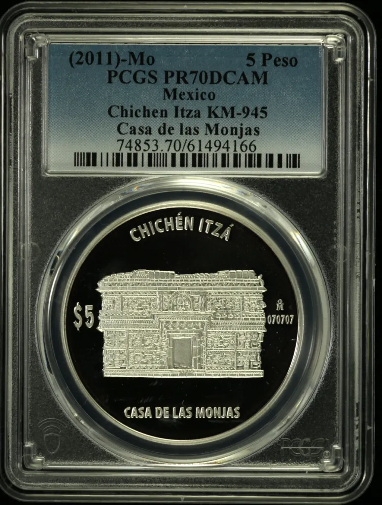 Modern Silver & Minors 5 Peso (2011) Mo KM-945 PCGS PR70DCAM 0156572