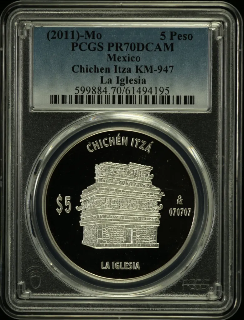 Modern Silver & Minors 5 Peso (2011) Mo KM-947 PCGS PR70DCAM 0156595