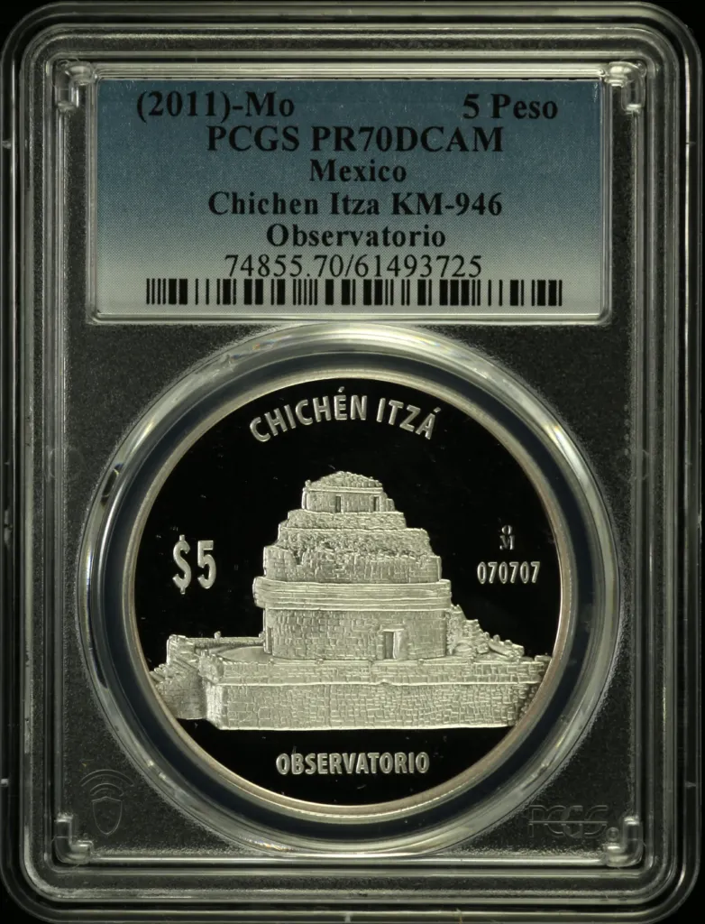 Modern Silver & Minors 5 Peso (2011) Mo KM-946 PCGS PR70DCAM 0156764