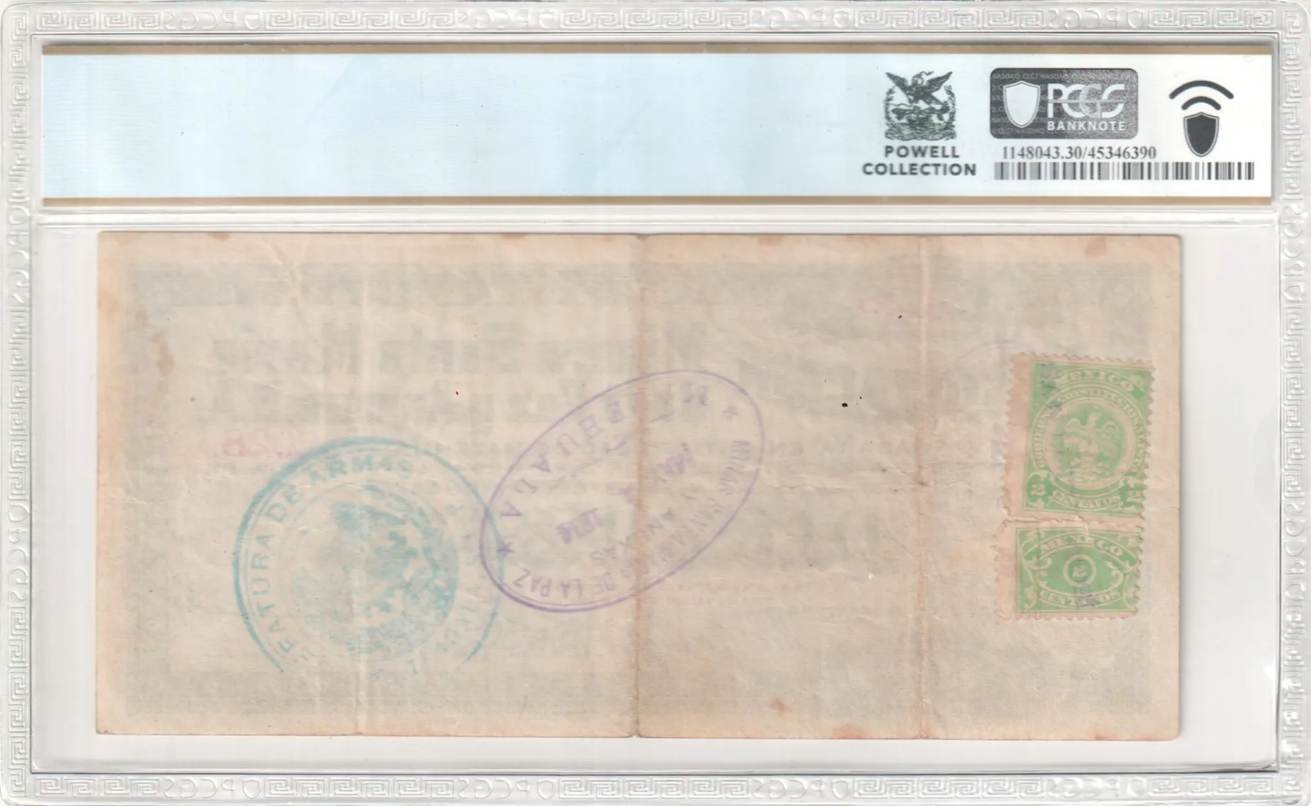 Mexican Currency Revolutionary Currency Revolutionary Currency 10 Pesos 1914 San Luis Potosi M3679 PCGS VF30 f_35606 Revolutionary Currency 10 Pesos 1914 San Luis Potosi M3679 PCGS VF30 f_35606Revolutionary Currency 10 Pesos 1914 San Luis Potosi M3679 PCGS VF30 f_35606 - Image 2