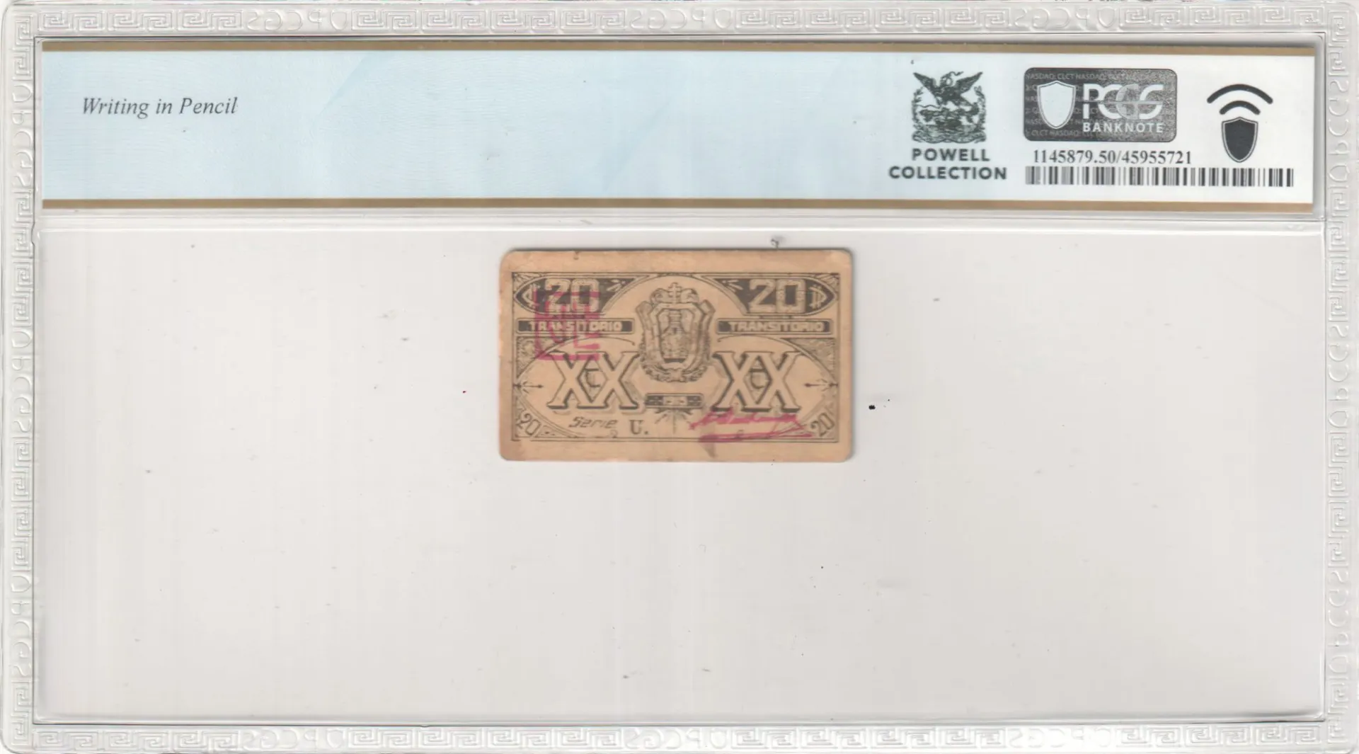 Mexican Currency Revolutionary Currency Revolutionary Currency 20 Centavos ND Veracruz M3966 PCGS AU50 f_35610 Revolutionary Currency 20 Centavos ND Veracruz M3966 PCGS AU50 f_35610Revolutionary Currency 20 Centavos ND Veracruz M3966 PCGS AU50 f_35610 - Image 2