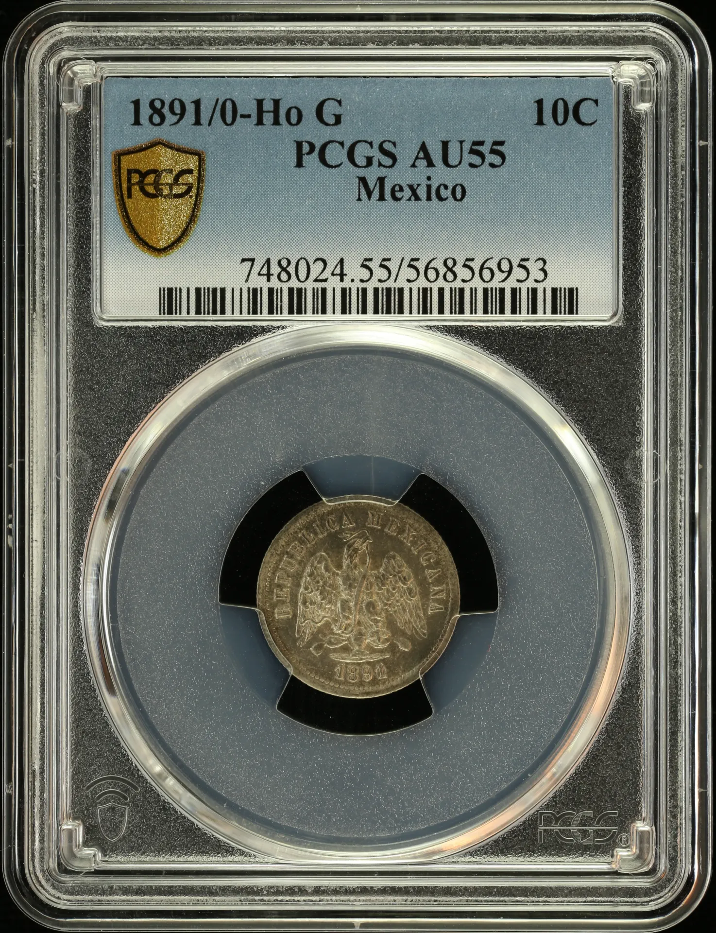 Mexican Coins Republic Silver & Minors Republic Silver & Minors 10 Centavo 1891/0 Ho G PCGS AU55 0157677 Republic Silver & Minors 10 Centavo 1891/0 Ho G PCGS AU55 0157677Republic Silver & Minors 10 Centavo 1891/0 Ho G PCGS AU55 0157677