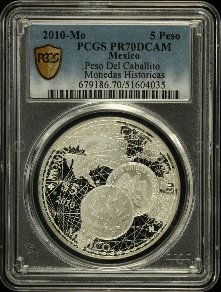 Modern Silver & Minors 5 Peso 2010 Mo PCGS PR70DCAM 0157914