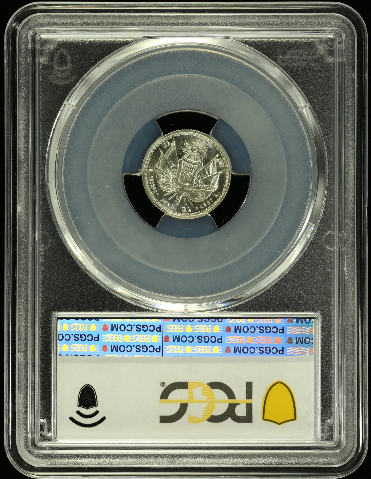 Guatemala Latin American Coins Guatemala 1/2 Real 1867 R PCGS MS65 0158001 Guatemala 1/2 Real 1867 R PCGS MS65 0158001Guatemala 1/2 Real 1867 R PCGS MS65 0158001 - Image 2