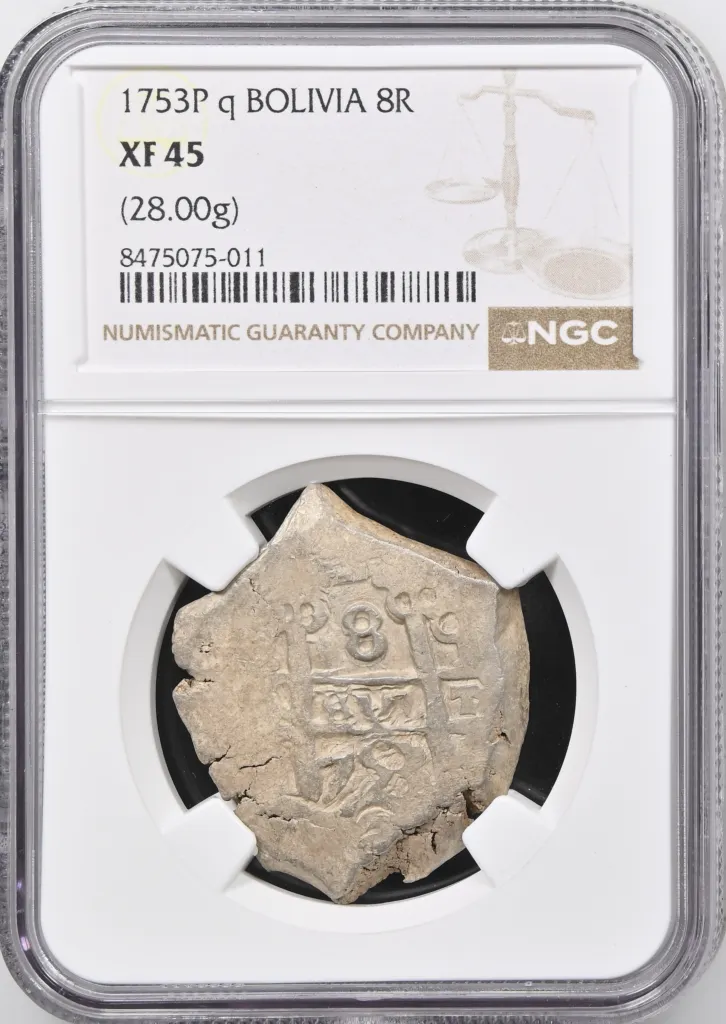 Bolivia 8 Reales 1753 P q NGC XF45 0158011