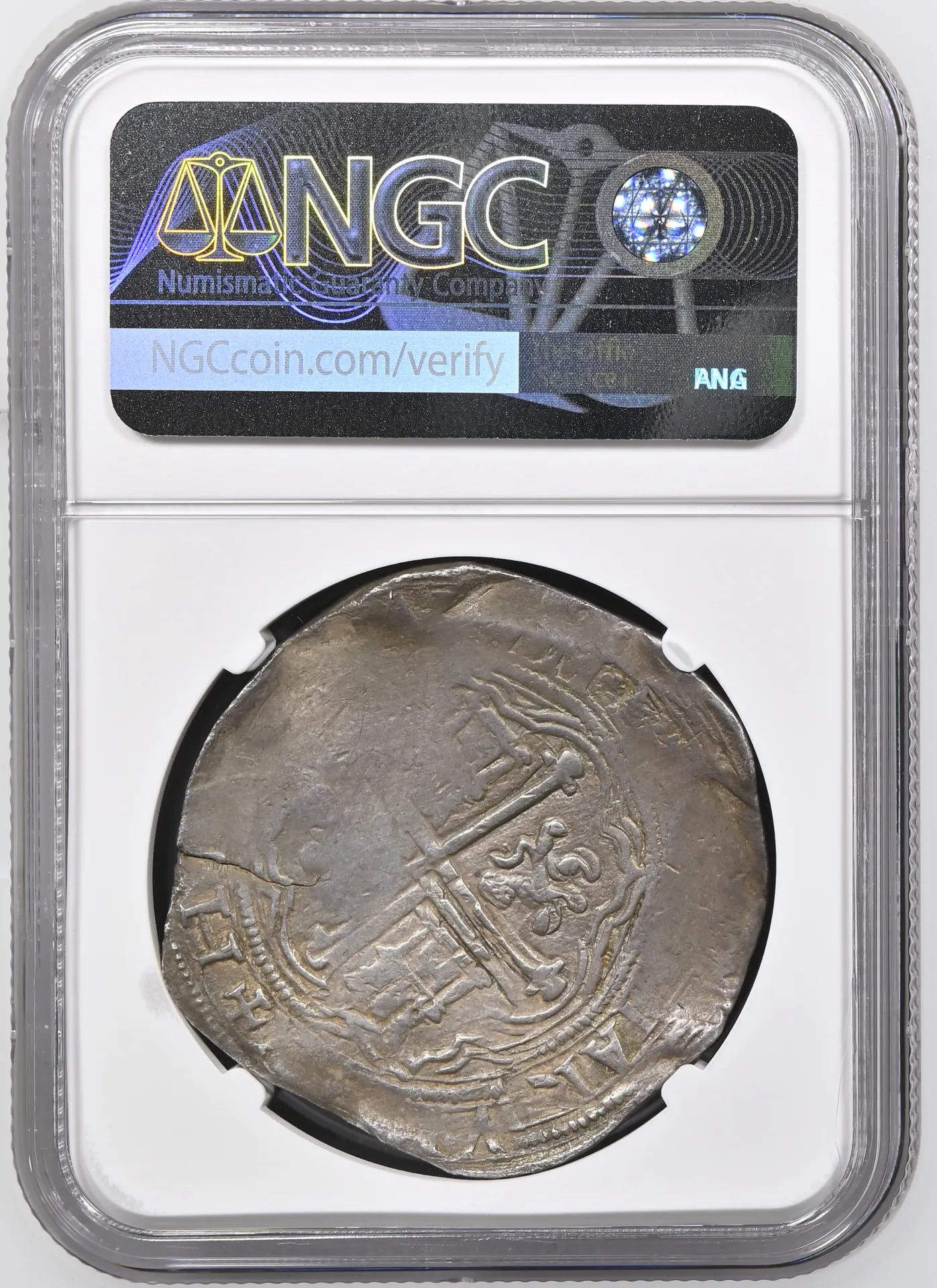 Colonial Silver & Minors Mexican Coins Colonial Silver & Minors 8 Reales (1572-89) M O NGC AU50 0157880 Colonial Silver & Minors 8 Reales (1572-89) M O NGC AU50 0157880Colonial Silver & Minors 8 Reales (1572-89) M O NGC AU50 0157880 - Image 2