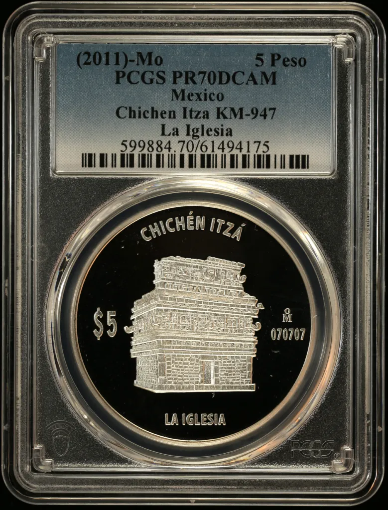 Modern Silver & Minors 5 Peso (2011) Mo KM-947 PCGS PR70DCAM 0156581