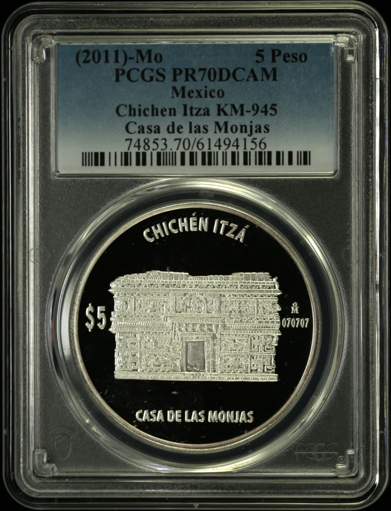 Modern Silver & Minors 5 Peso (2011) Mo KM-945 PCGS PR70DCAM 0156564