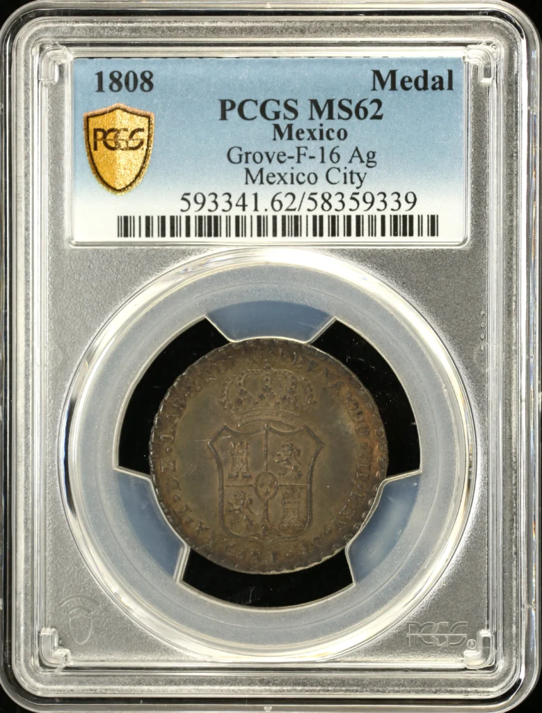 Medals & Tokens Proclamation Medal 1808 PCGS MS62 Grove-F-16 0157799