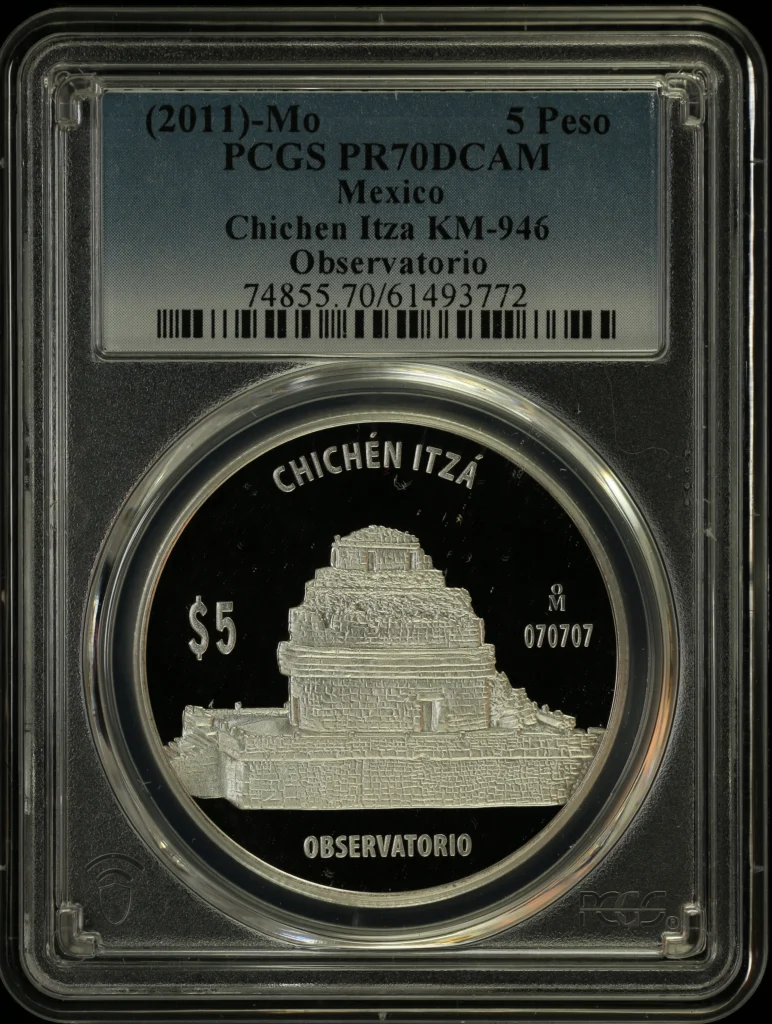 Modern Silver & Minors 5 Peso (2011) Mo KM-946 PCGS PR70DCAM 0156803