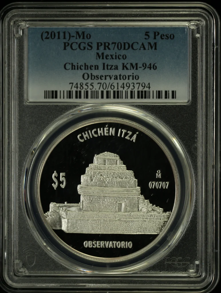 Modern Silver & Minors 5 Peso (2011) Mo KM-946 PCGS PR70DCAM 0156822