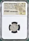 Ancient Coins Roman Imperatorial Roman Imperatorial Cleopatra VII+Marc Antony AR Denarius NGC XF 0158029 Roman Imperatorial Cleopatra VII+Marc Antony AR Denarius NGC XF 0158029