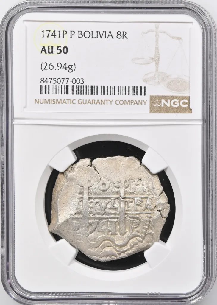 Bolivia 8 Reales 1741 P P PCGS AU50 0158333