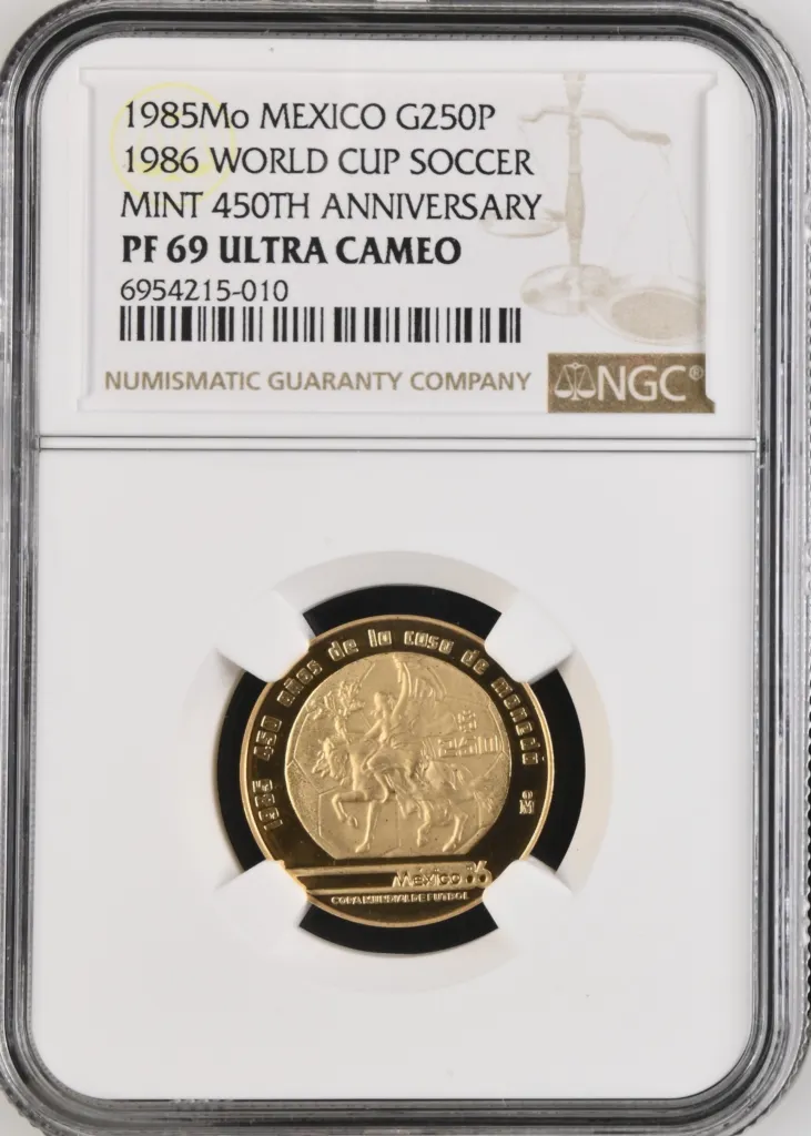 Modern Gold 250 Peso 1985 Mo NGC PF69 Ultra Cameo 0158456