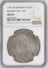 Europe Germany World Coins Germany Taler 1791 Bavaria AS DAV-1961 NGC MS66+ 0158465 Germany Taler 1791 Bavaria AS DAV-1961 NGC MS66+ 0158465