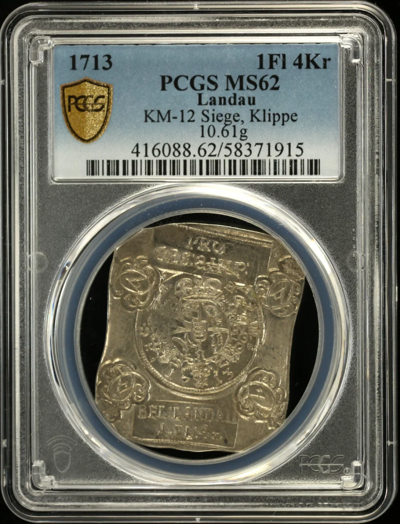 Germany 4 Kreuzer 1713 Landan KM-12 PCGS MS62 0158468