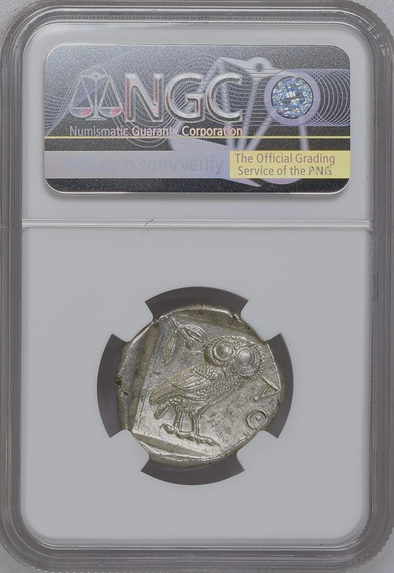 Ancient Coins Attica Greek Attica Athens c.440-404 BC AR Tetradrachm NGC MS 0158470 Attica Athens c.440-404 BC AR Tetradrachm NGC MS 0158470Attica Athens c.440-404 BC AR Tetradrachm NGC MS 0158470 - Image 2