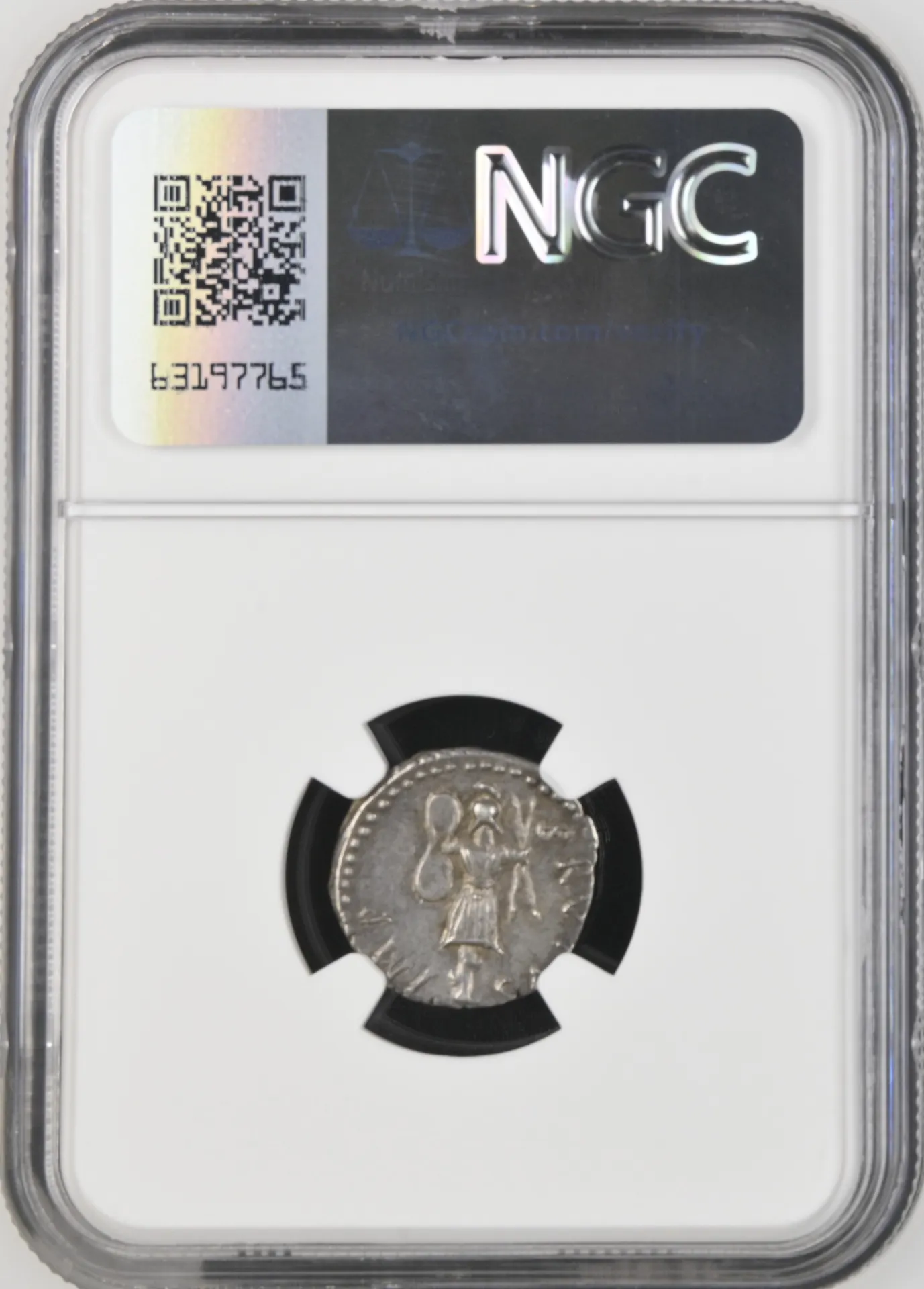 Ancient Coins Roman Imperatorial Roman Imperatorial Brutus d.42 BC AR Denarius NGC XF 0158471 Roman Imperatorial Brutus d.42 BC AR Denarius NGC XF 0158471Roman Imperatorial Brutus d.42 BC AR Denarius NGC XF 0158471 - Image 2