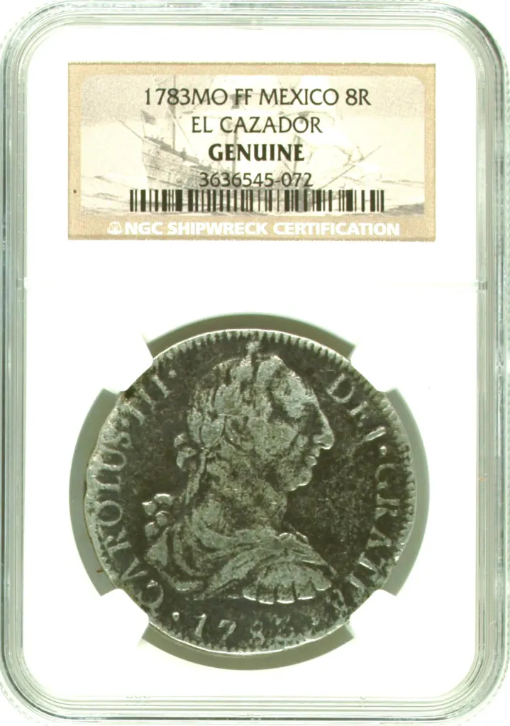 Colonial Silver & Minors El Cazador (1784) 8 Reales 1783 Mo FF NGC GENUINE 0158498