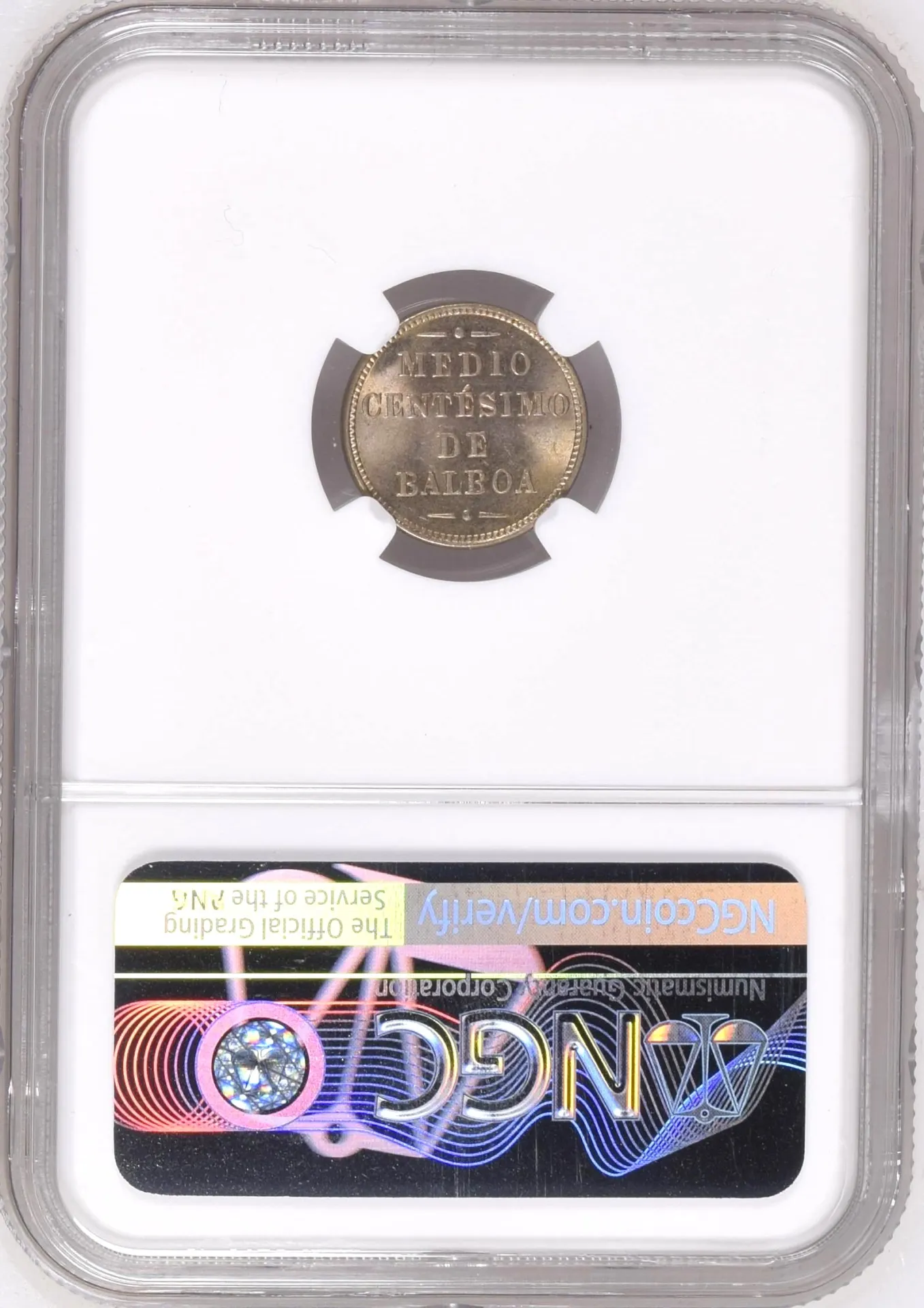 Latin American Coins Panama Panama 1/2 Centesimo 1907 NGC MS64 0158499 Panama 1/2 Centesimo 1907 NGC MS64 0158499Panama 1/2 Centesimo 1907 NGC MS64 0158499 - Image 2