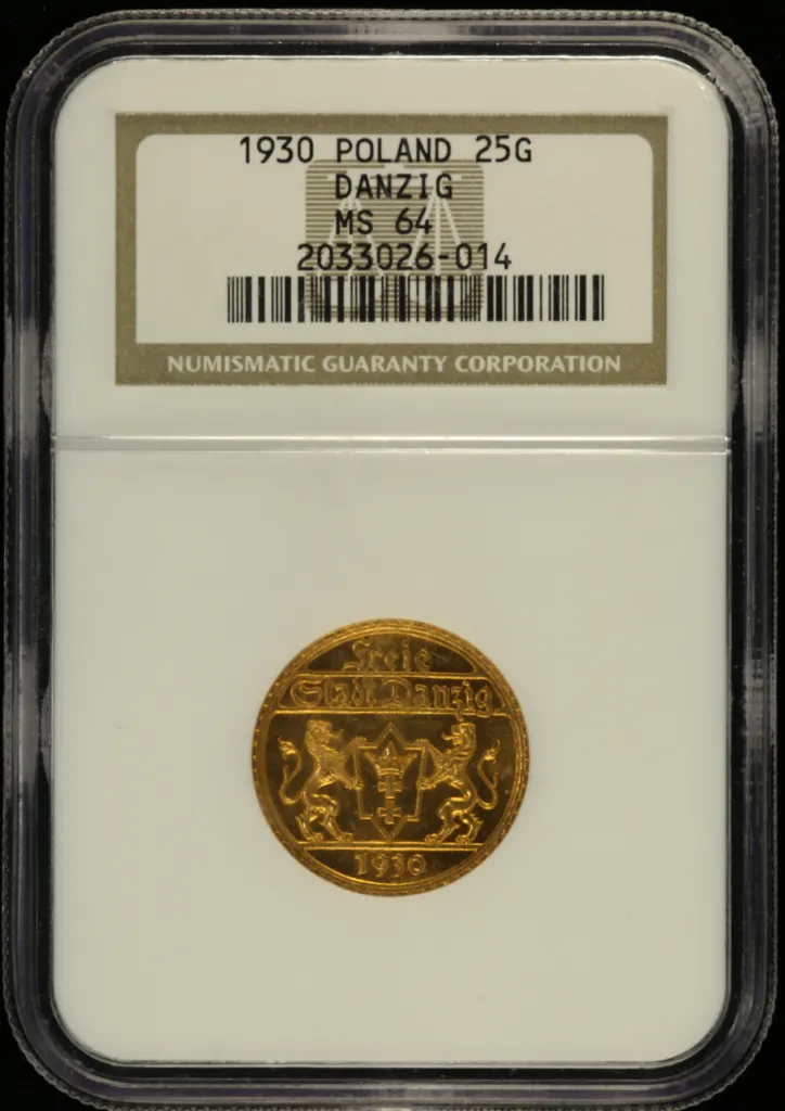 Poland 25 Gulden 1930 Danzig NGC MS64 0158505