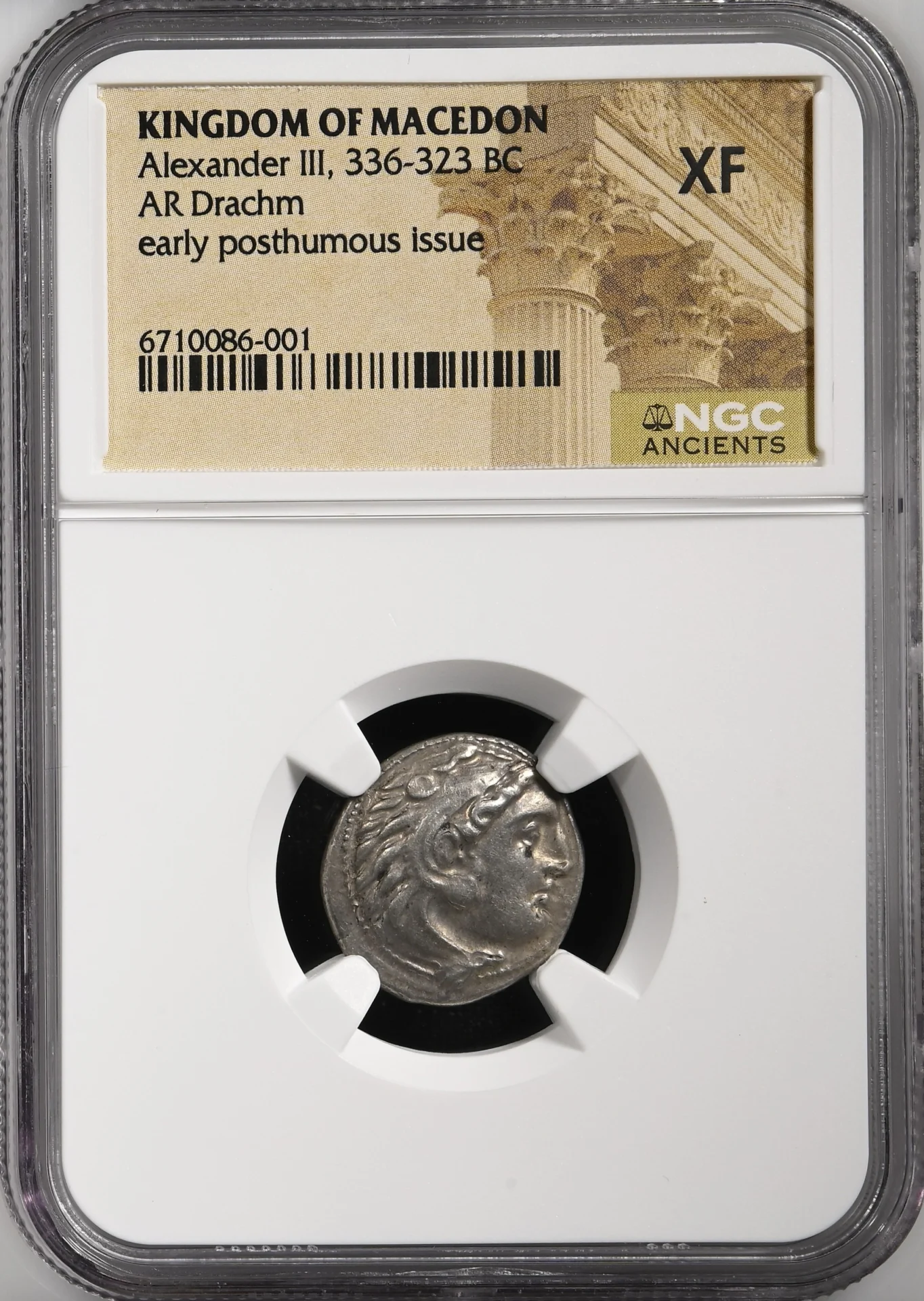 Ancient Coins Greek Macedonian Kings Macedonian Kings Alexander III(The Great) 336-323 BC AR Drachm NGC XF 0158542 Macedonian Kings Alexander III(The Great) 336-323 BC AR Drachm NGC XF 0158542