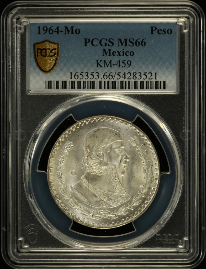 Modern Silver & Minors Peso 1964 Mo KM-459 PCGS MS66 0158177