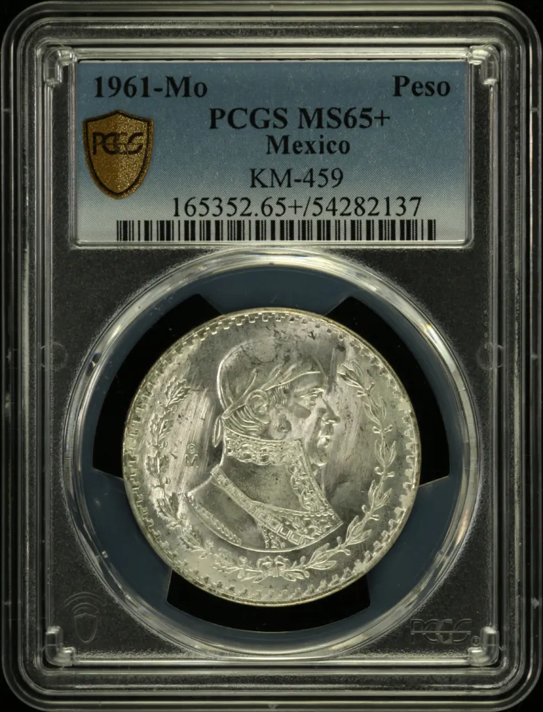 Modern Silver & Minors Peso 1961 Mo KM-459 PCGS MS65+ 0158211