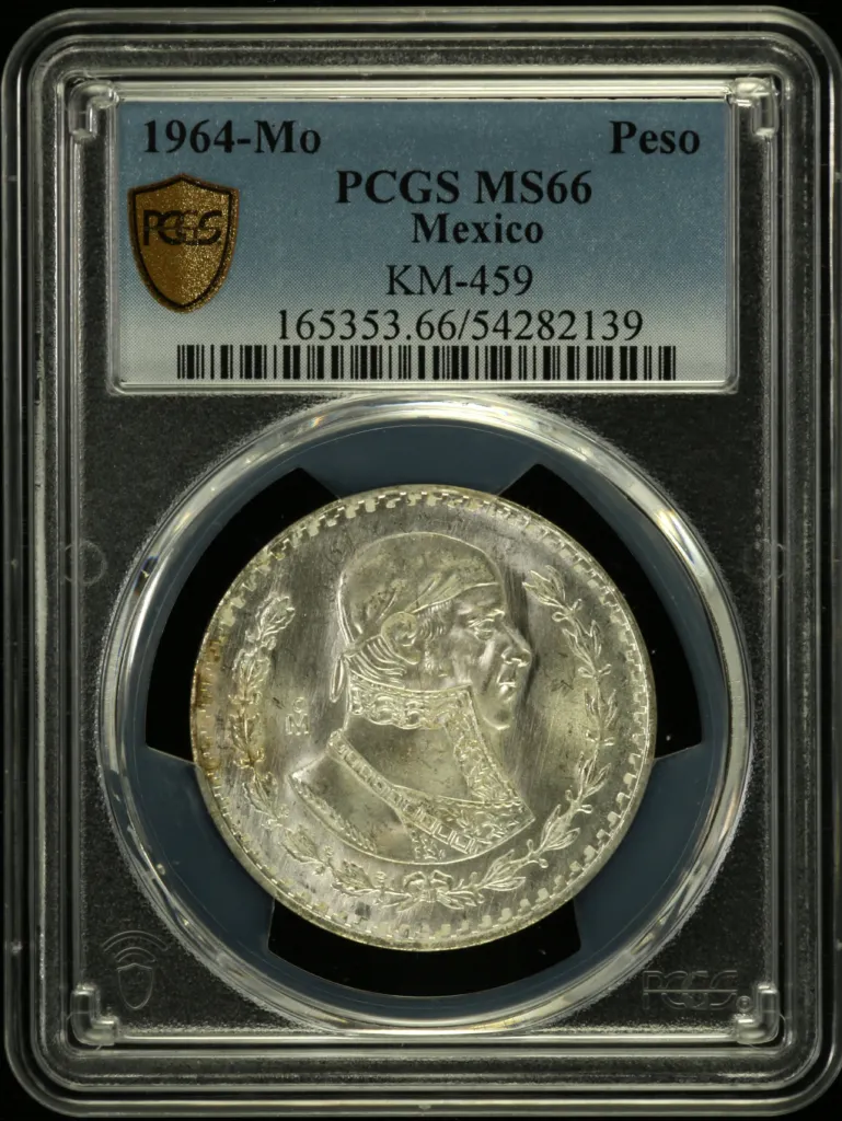 Modern Silver & Minors Peso 1964 Mo KM-459 PCGS MS66 0158213