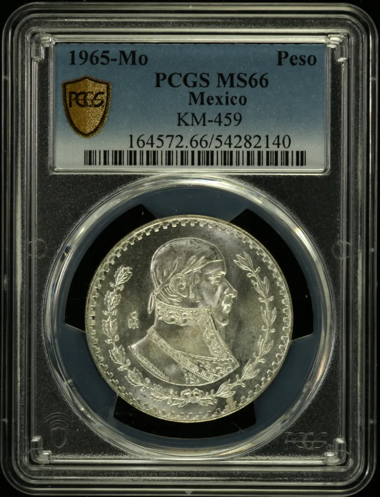 Modern Silver & Minors Peso 1965 Mo KM-459 PCGS MS66 0158214
