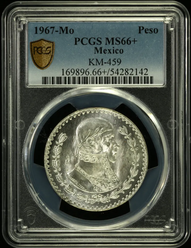 Modern Silver & Minors Peso 1967 Mo KM-459 PCGS MS66+ 0158216
